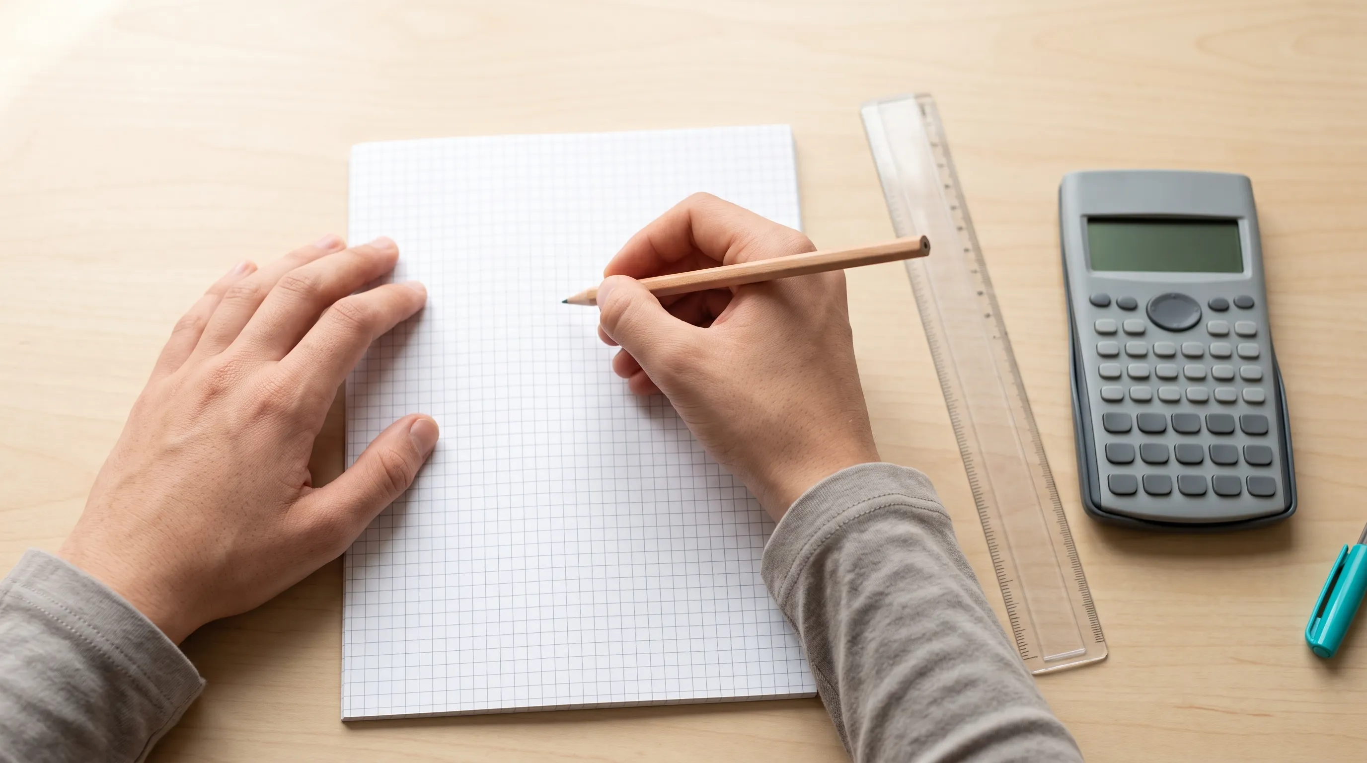 Handwritten worked solutions