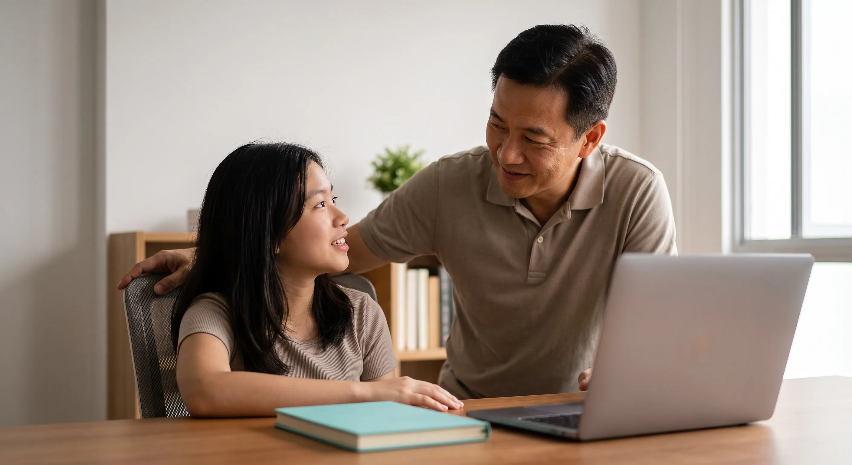 Tutor guiding a student through a problem