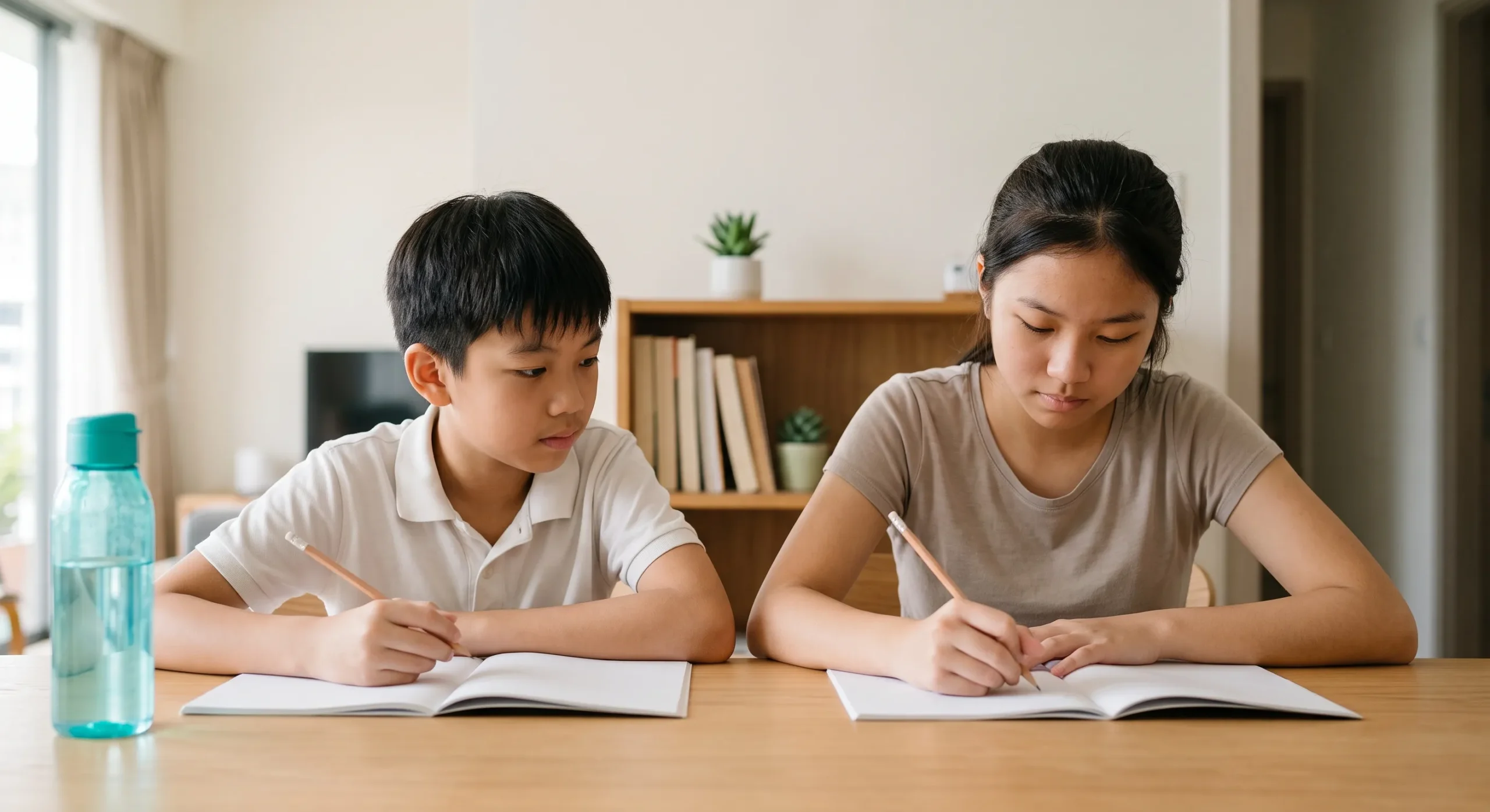 A premium small group lesson with two students