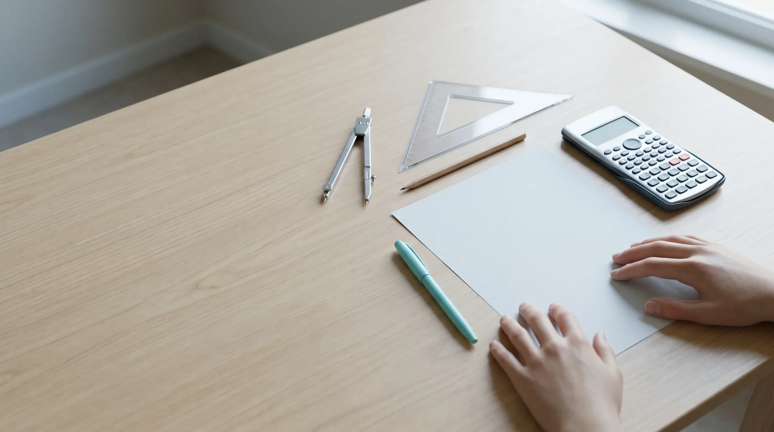 A clean whiteboard ready for the next explanation