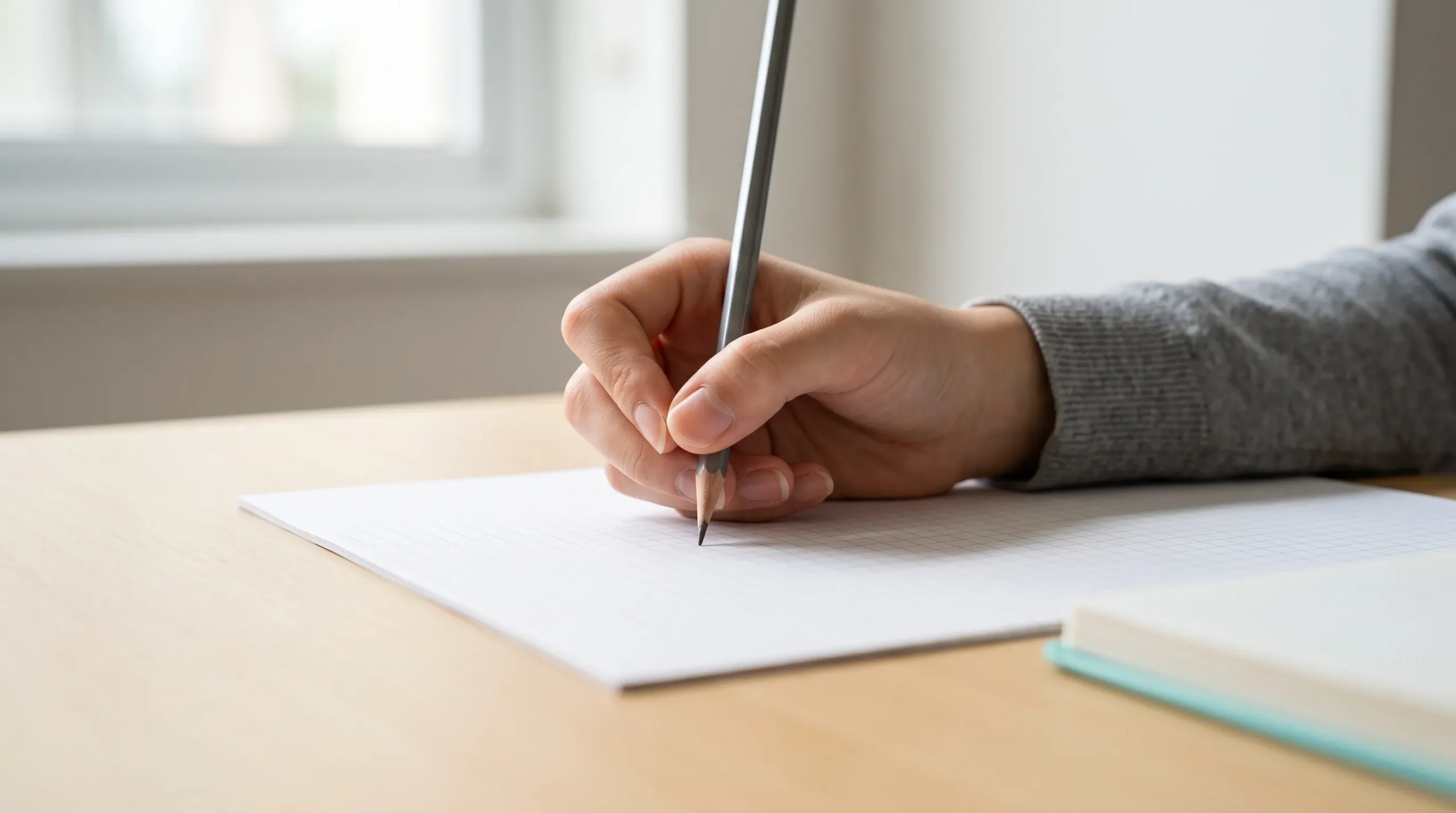A student reworking a question after feedback